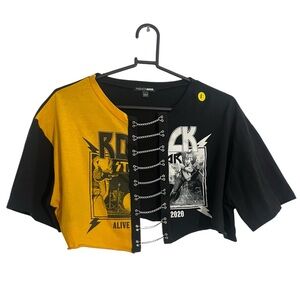 Rock Star Kids Shirt - Yellow and Black